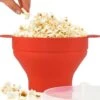 Popcornskål silikon microskål för popcorn - hopfällbar