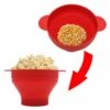 Popcornskål silikon microskål för popcorn - hopfällbar