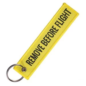 Nyckelring Remove Before Flight Pilot Bomberjacka Gul