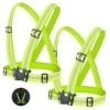 2-pack Reflexväst Reflexsele För Löpning Och Cykling Neon Gul