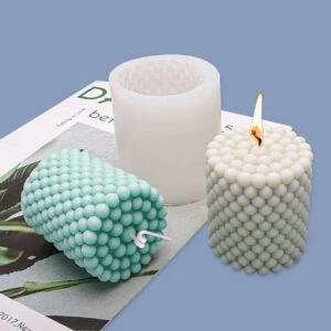 Ljusform Diy Stearinljus Cylinder Med Kulor 7cm