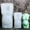 Ljusform stearinljus gravid kvinna 3d 9cm