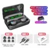 Tws f9-5 helt trådlösa in-ear hörlurar super laddfodral