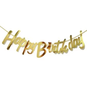 Happy Birthday Girlang Grattis På Födelsedagen Guld