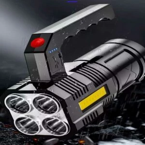 Uppladdningsbar Led Ficklampa Med Handtag