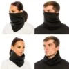 Fleece tubscarf halsduk ansiktsmask bandana svart