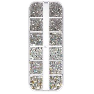 Rhinestone Nageldekorationer Kristall - Olika Storlekar I Ask