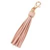 Nyckelring Mocka Läder Tassel Rosa