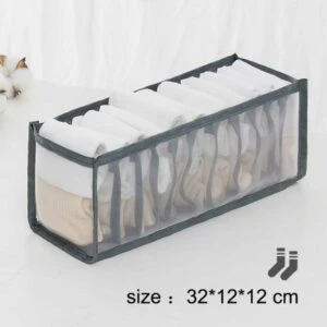 Underklädesförvaring Organisatör Byrå Garderob 11 Fack Grå