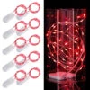 10-pack 1m Mini Led Ljusslinga Batteridriven Röd