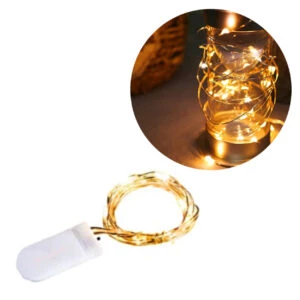 1m Mini Led Ljusslinga Batteridriven Gul