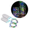 2-pack 1m Mini Led Ljusslinga Batteridriven Flerfärgad