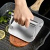 Smashjärn 100% rostfritt stål - hamburgerpress för grill och spis