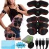Uppladdningsbar Ems-tränare Magtränare Biceps Rumpa Muskelstimulator
