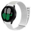 Galaxy watch 4/5 armband 20mm nylon kardborre vit