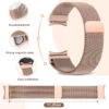 Galaxy watch 4/5 metall armband 20mm milanese mesh roséguld