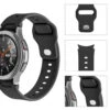 Galaxy watch silikonarmband 20mm 4/5 40/42/44/45mm svart
