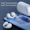 Ear clip tws öronklämmor bluetooth 5. 3 träningshörlurar vit