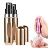 2-pack Mini Refill Parfymflaska - Påfyllningsbar Resebehållare 5ml Guld