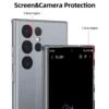 Galaxy s23 ultra genomskinligt skal tunt transparent