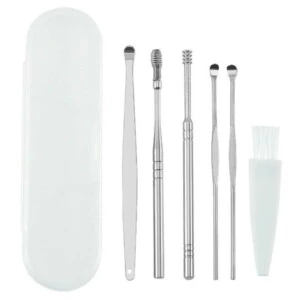 5 Pack Oronrengoringsverktyg Rostfritt Stal