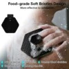 Exfolierande body scrubber duschborste i silikon