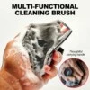 Exfolierande body scrubber duschborste i silikon
