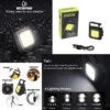 Led ficklampa - survival karbinhake nyckelring