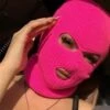 Neon rosa ranarluva balaclava skidmask