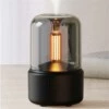 Retro aroma diffuser luftfuktare med belysning svart