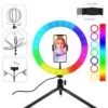 Rbg selfielampa led ring light stativ och mobilhållare