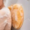 Silikon fotskrubb ryggskrubb duschborste med sugkoppar
