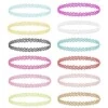 12-pack Trendiga Färgglada Choker Halsband Stretch Spets Lace