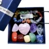 11-pack naturliga energistenar chakra helande kristaller armband halsband