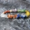 11-pack naturliga energistenar chakra helande kristaller armband halsband