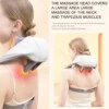 Nackmassage med värme - shiatsu massage axlar, kropp massageapparat