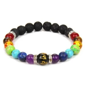 Chakra Armband med Stenpärlor