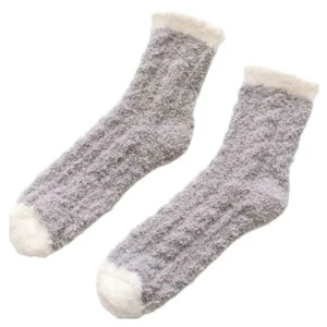 Lurviga Raggsockor - Plysch Varm Fleece Grå