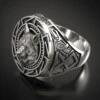 Ring med varg viking herr silver