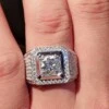 Klackring cz kristall silver justerbar storlek