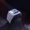 Klackring cz kristall silver justerbar storlek