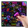 50st neon klistermärken
