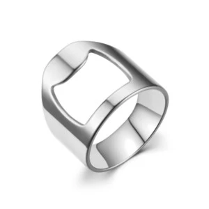 Ring med Kapsylöppnare - Kapsylöppnarring Silver