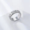 Ring med romerska siffror silver