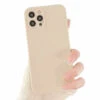 iPhone 12 Pro Max Mobilskal med Linsskydd TPU Beige