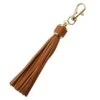 Nyckelring Mocka Läder Tassel Brun