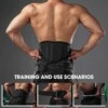 Förstärkt tyngdlyftarbälte med stöd träningsbälte l