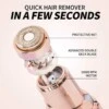 Mini epilator - trimmer för ögonbryn, ansiktshår, näshår, armhår