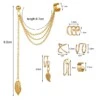 Ear cuff öron piercing set utan hål guld