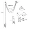 Ear cuff öron piercing set utan hål silver